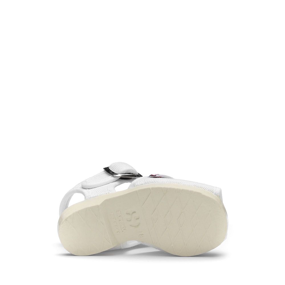 Superga 1200 Cotj White Sandals - Kids Shoes USA | US5089478